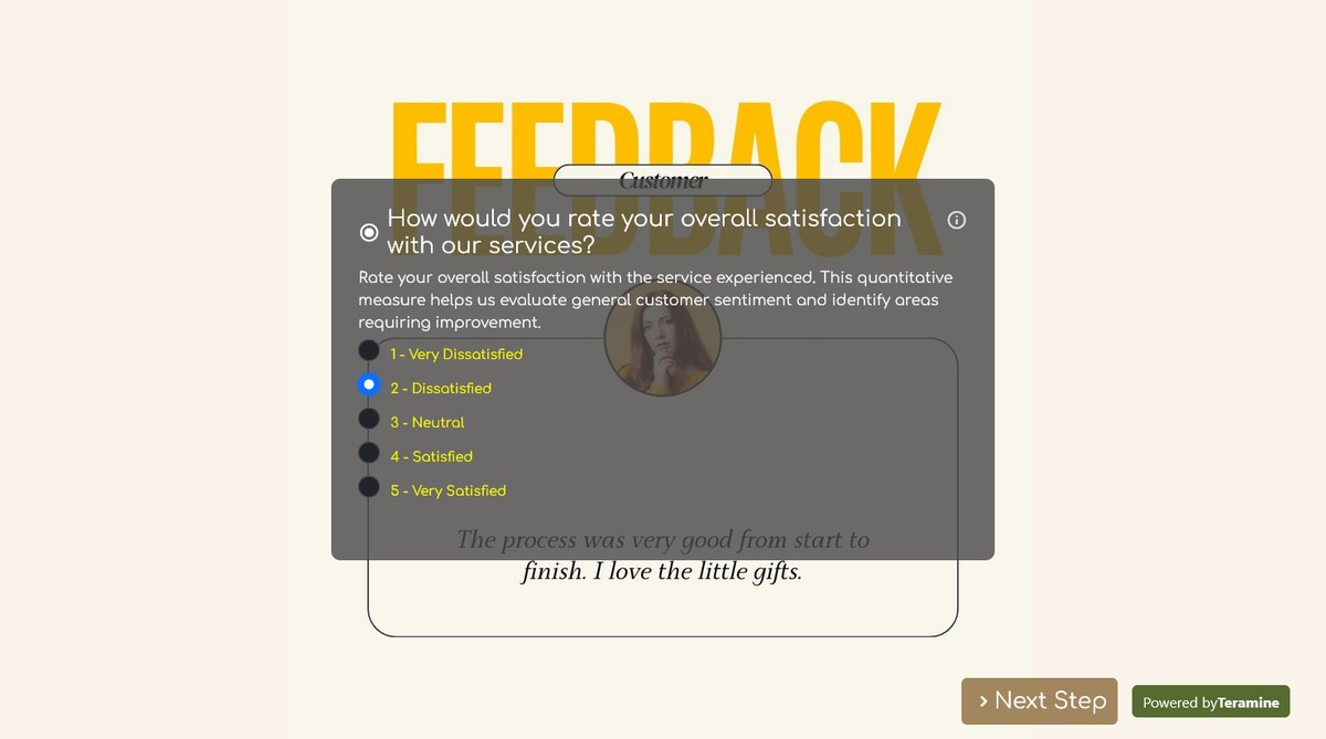 Screenshot of How would you rate your overall satisfaction with our services?