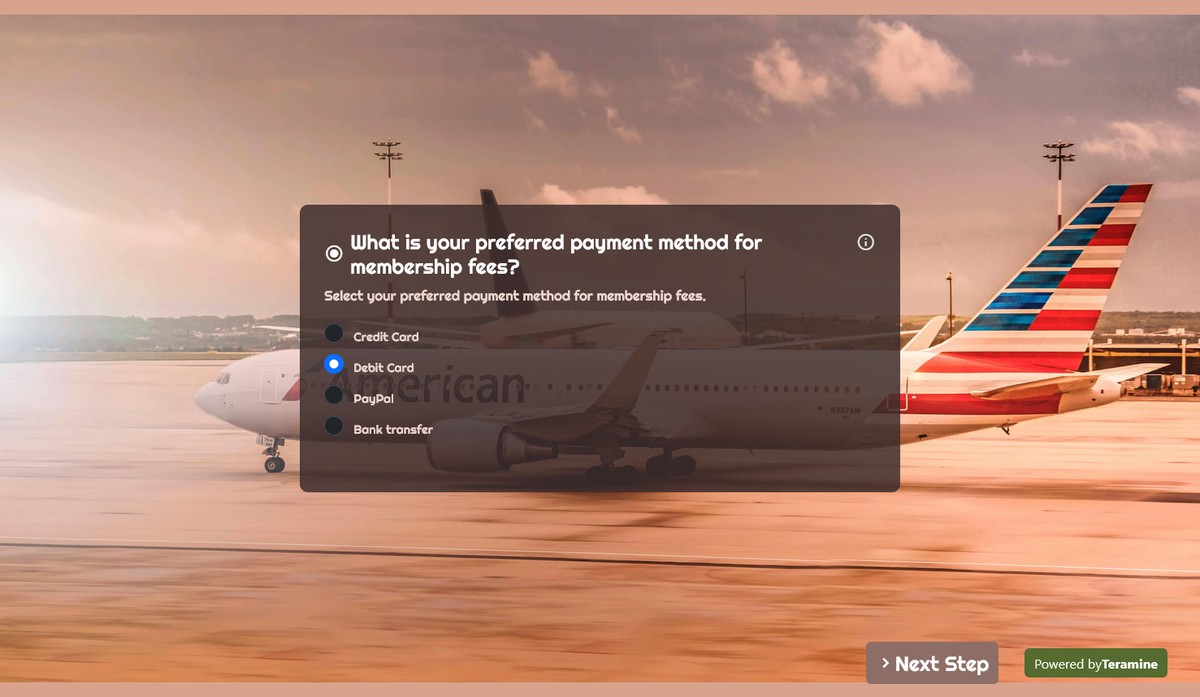 Screenshot of What is your preferred payment method for membership fees?
