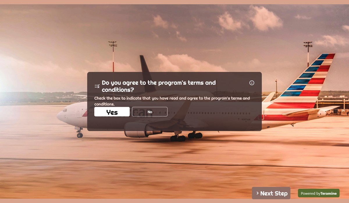 Screenshot of Do you agree to the program's terms and conditions?