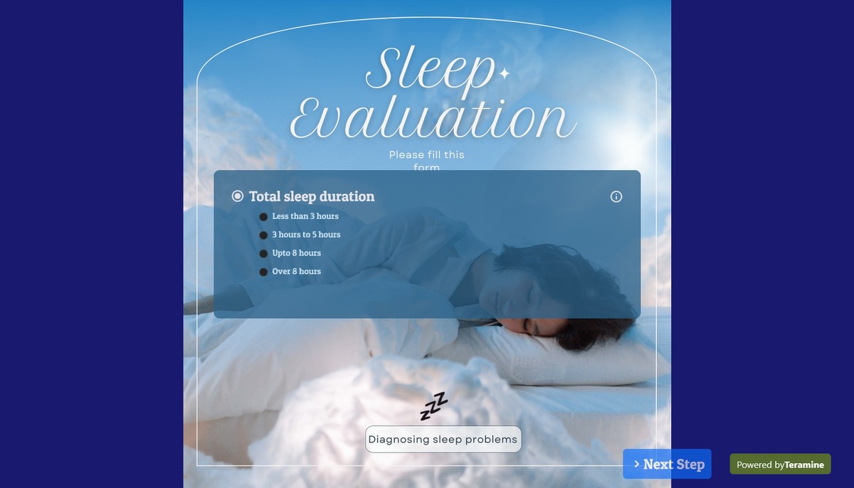 Screenshot of Total sleep duration