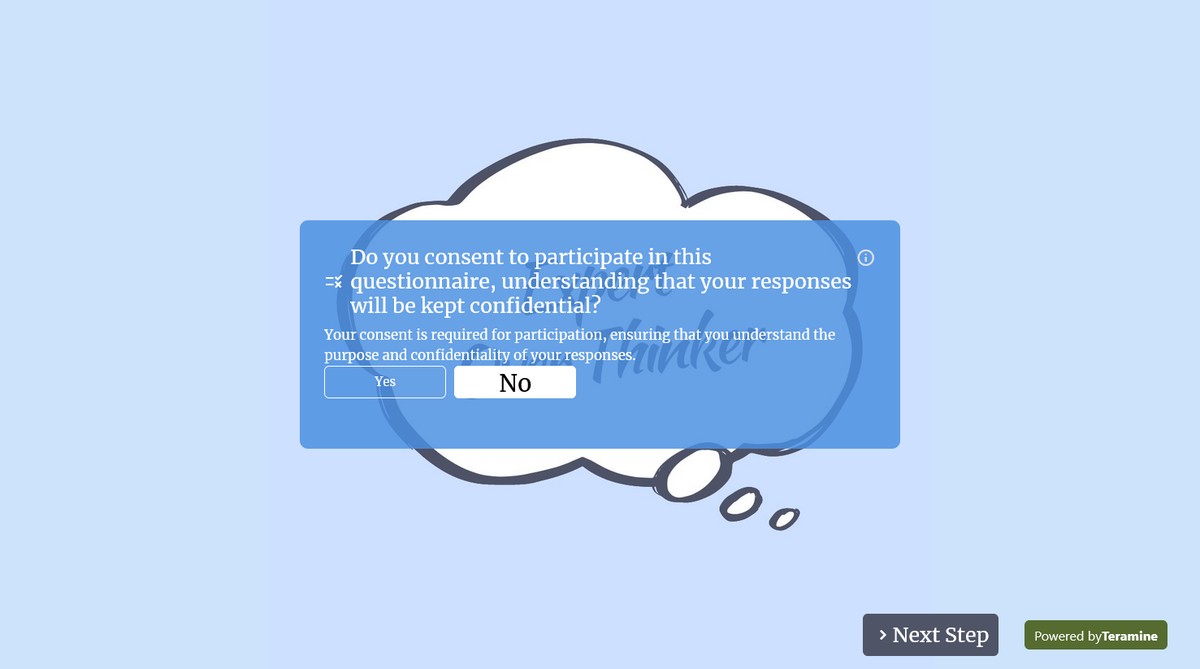 Screenshot of Do you consent to participate in this questionnaire, understanding that your responses will be kept confidential?