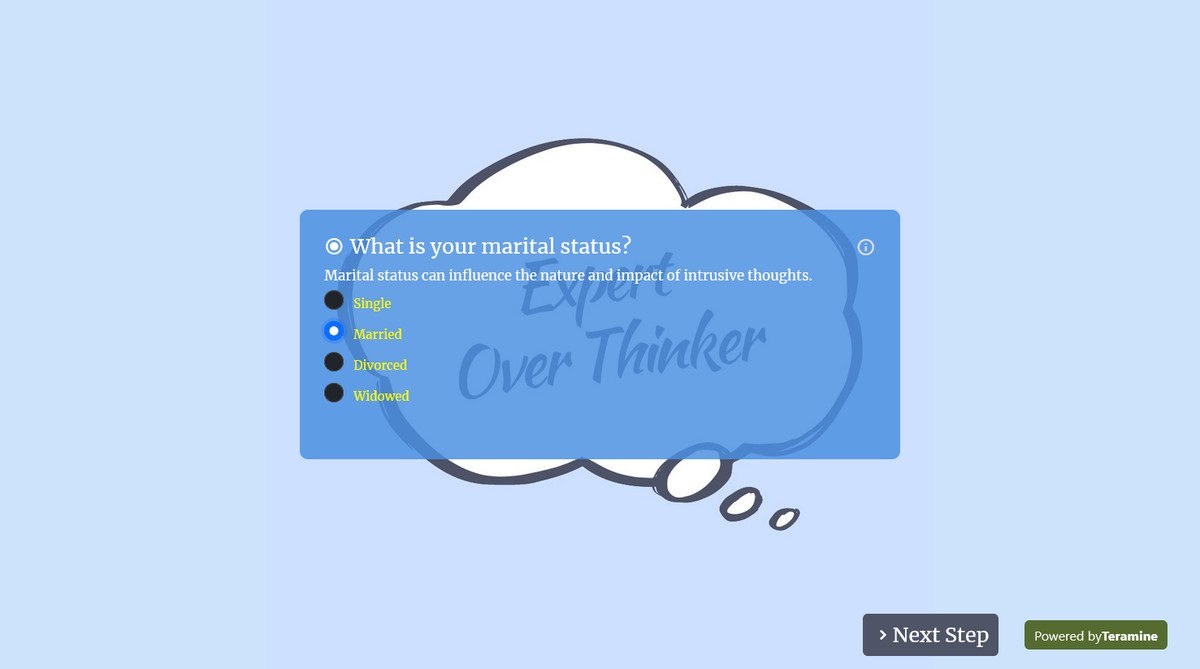 Screenshot of What is your marital status?