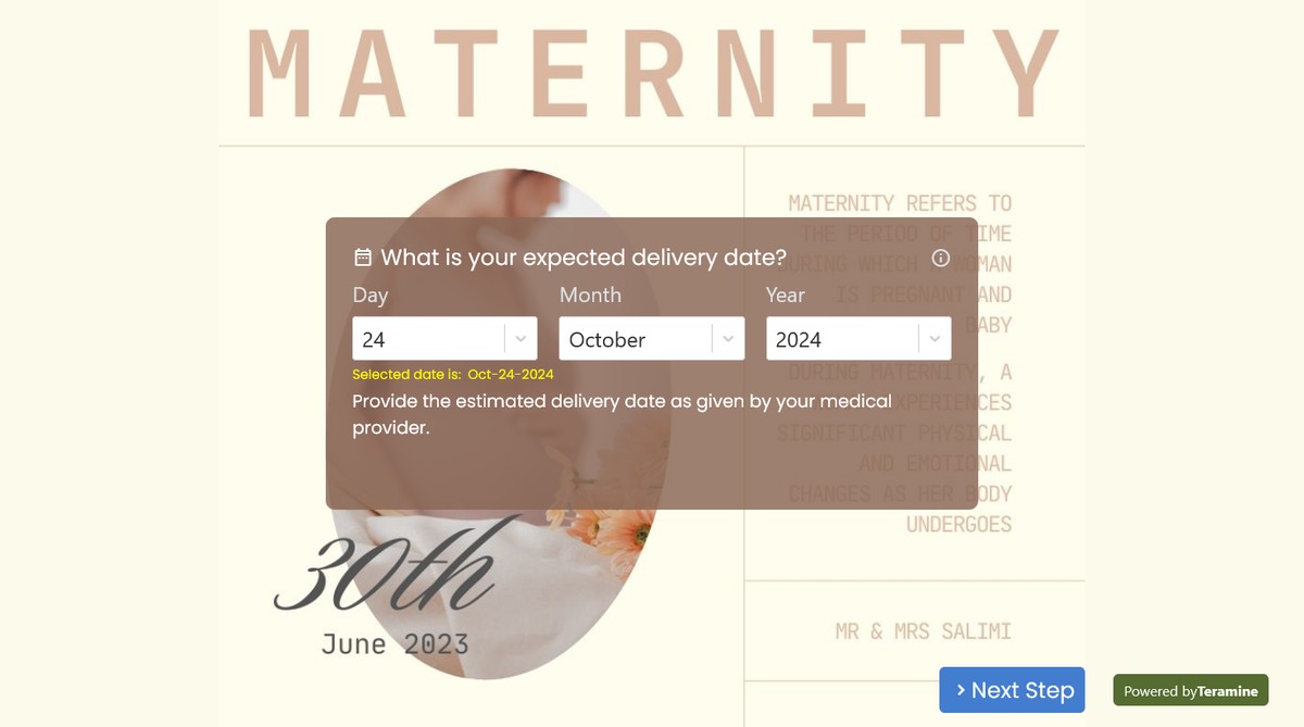 Screenshot of What is your expected delivery date?