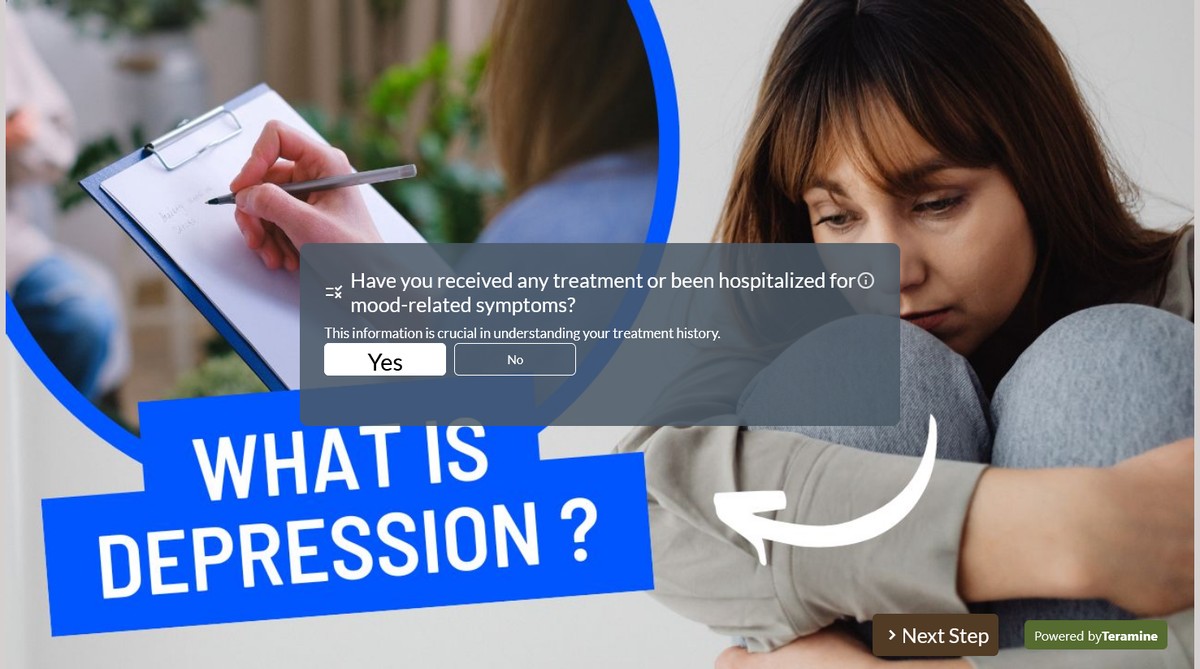 Screenshot of Have you received any treatment or been hospitalized for mood-related symptoms?