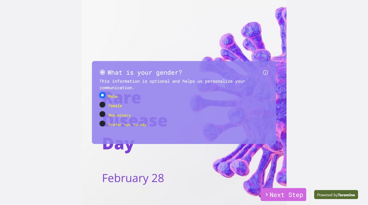 Screenshot of What is your gender?