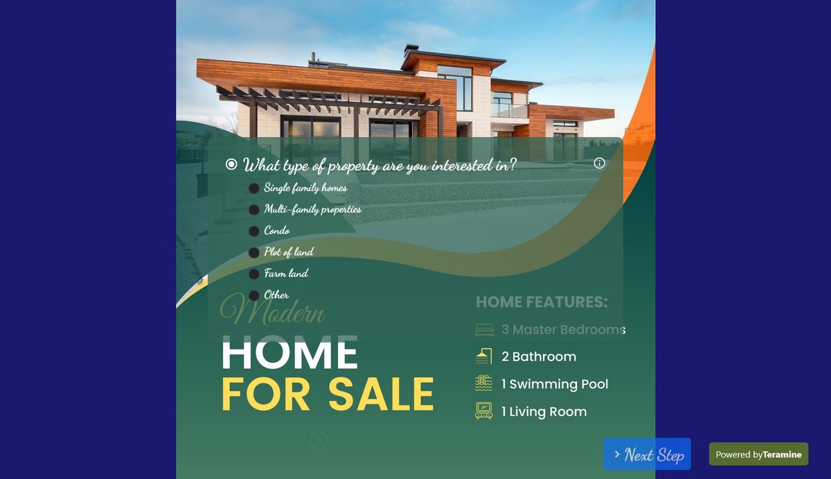 Screenshot of What type of property are you interested in?